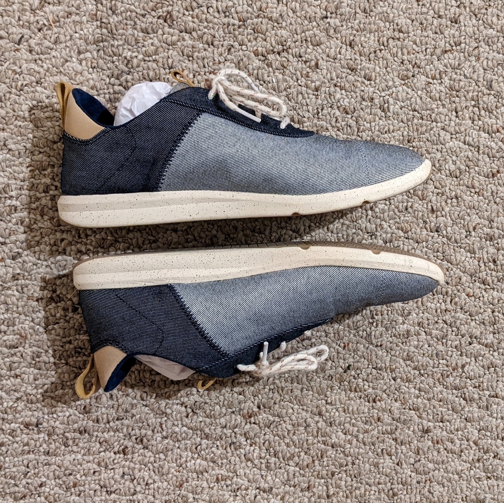TOMS Cabrillo Sneakers in Blue Denim, Women's 11 - Picture 6 of 10